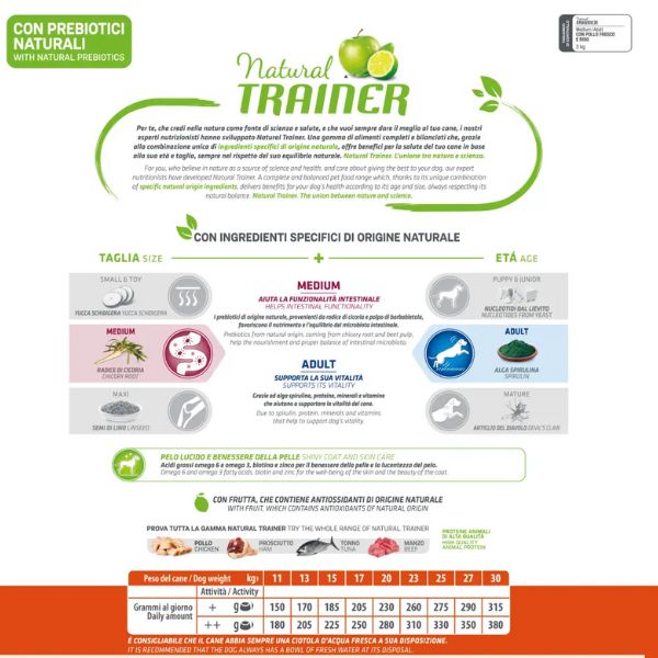 Bauzaar Natural Trainer Adult Medium con Pollo Fresco e riso Offerte speciali