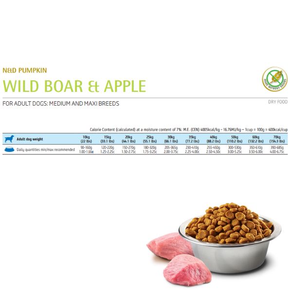 Bauzaar Farmina N&D Grain Free Pumpkin Adult Medium/Maxi Cinghiale e Mela Offerta speciale della fabbrica