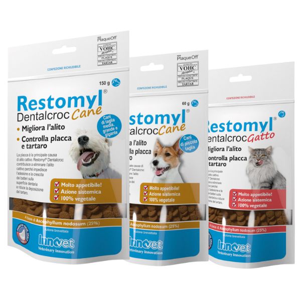 Bauzaar Restomyl Dentalcroc Snack per l'alitosi Innovet