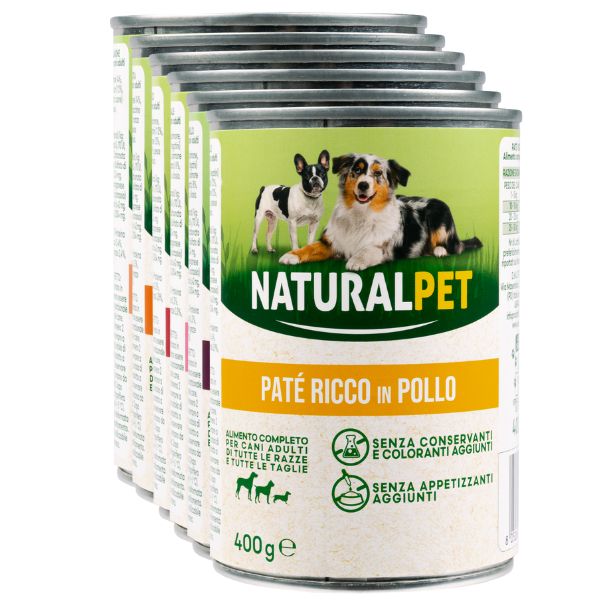 Bauzaar NaturalPet Dog Adult Patè All Breeds 400 gr Officina