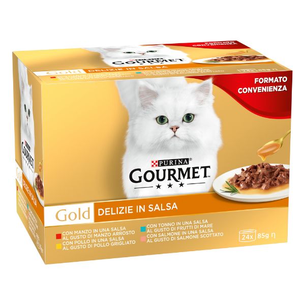 Bauzaar Purina Gourmet Gold Delizie in salsa Umido Gatto Multipack 24x85g