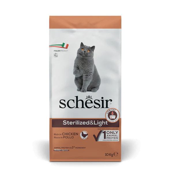 Bauzaar Schesir Cat Dry Sterilized and Light Pollo