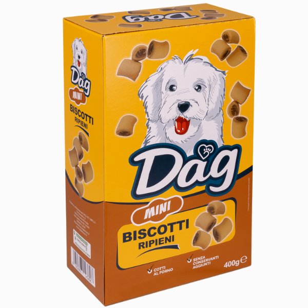 Bauzaar Dag Dog Adult Mini biscotti ripieni per cani Offerta temporanea