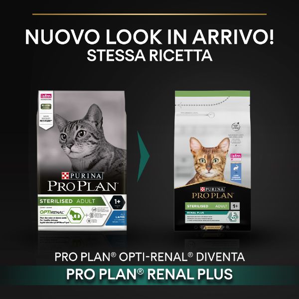 Bauzaar Purina Pro Plan Renal Plus Sterilised Adult 1+ con Coniglio Nuovi prodotti