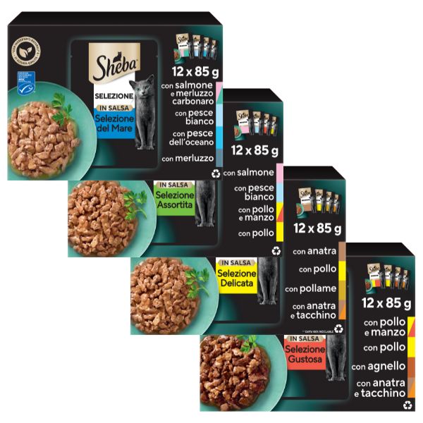 Bauzaar Sheba Selezione in salsa Multipack 12x85 gr