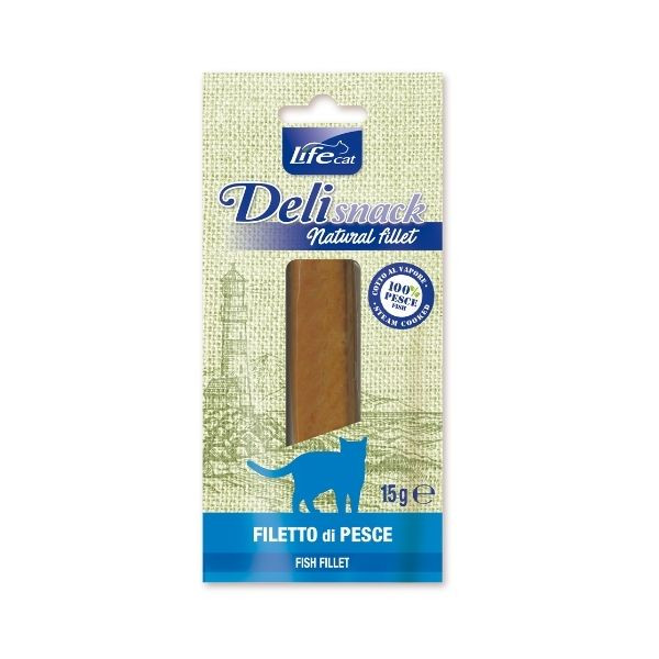 Bauzaar Life cat Filetti Bolliti Snack Gatto 15 gr Italia