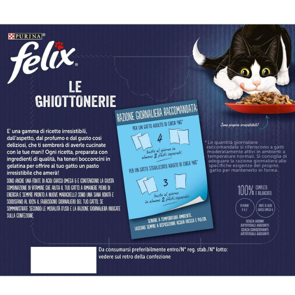 Bauzaar Purina Felix Le Ghiottonerie Selezioni Deliziose Multipack 24x85 gr Negozi Online