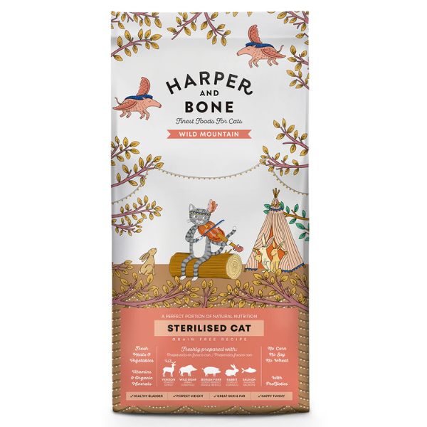 Bauzaar Harper and Bone Sterilised Cat Grain Free Wild mountain