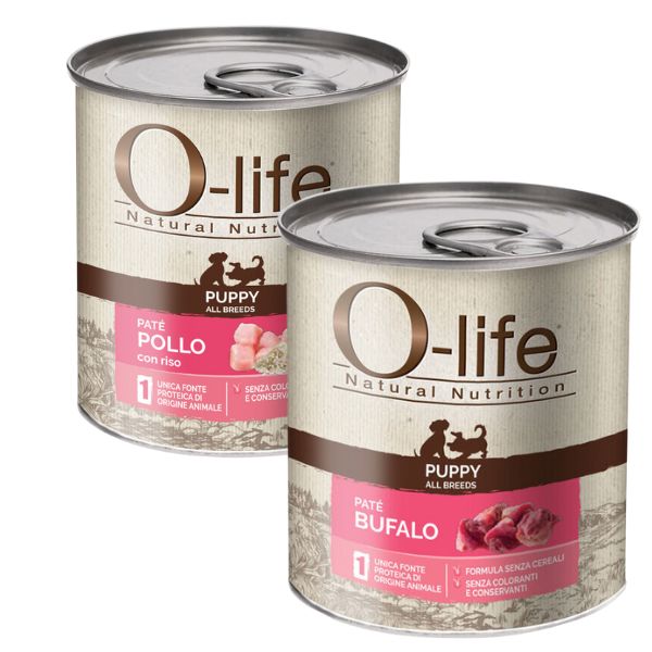 Bauzaar O-life Dog Puppy Patè Grain Free monoproteico 400 gr Fino Al -60%