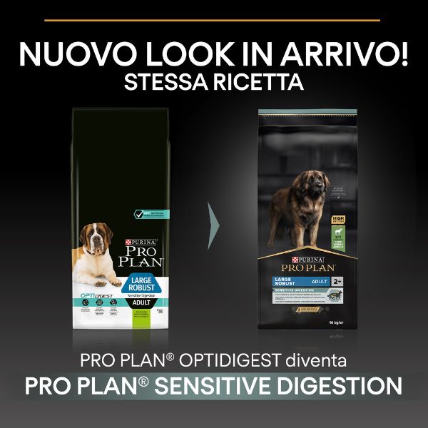 Bauzaar Purina Pro Plan Sensitive Digestion Large Robust Adult Crocchette Cane Agnello Convenienza