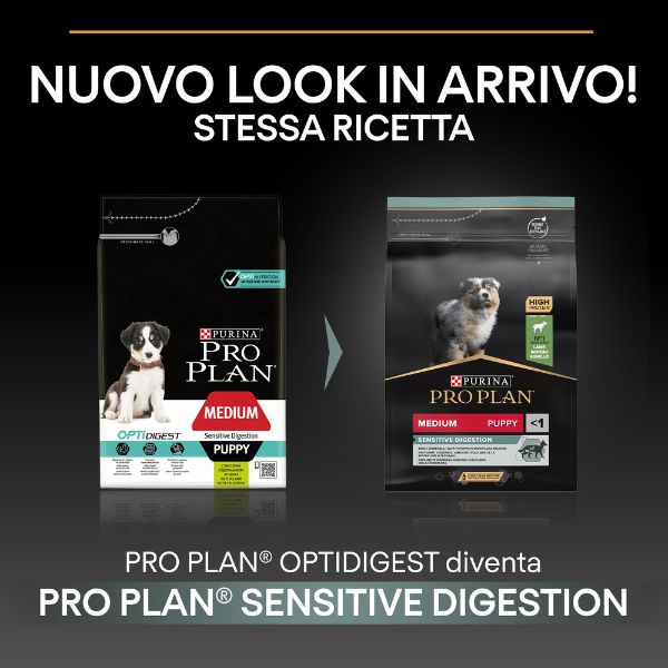 Bauzaar Purina Pro Plan Sensitive Digestion Medium Puppy Crocchette Cane Agnello Prezzo di fabbrica