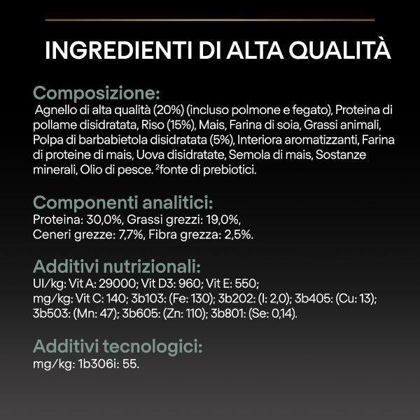 Bauzaar Purina Pro Plan Sensitive Digestion Medium Puppy Crocchette Cane Agnello Prezzo di fabbrica