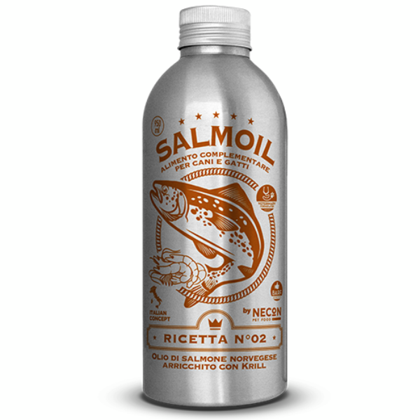 Bauzaar Salmoil olio di salmone per cani e gatti Benessere Intestinale