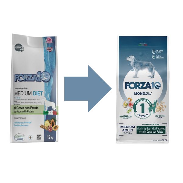 Bauzaar Forza10 MonoDiet Medium Adult Low Grain Hypoallergenic Cervo con patate Offerta per la Festa della Mamma