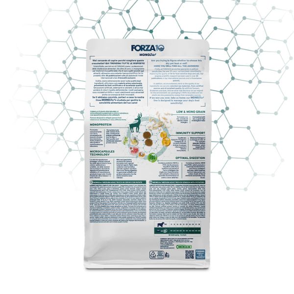 Bauzaar Forza10 MonoDiet Medium Adult Low Grain Hypoallergenic Cervo con patate Offerta per la Festa della Mamma