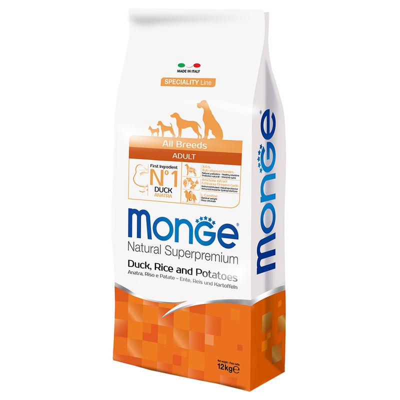 Zooplus Monge Superpremium All Breeds Adult Anatra Riso e Patate Offerta natalizia