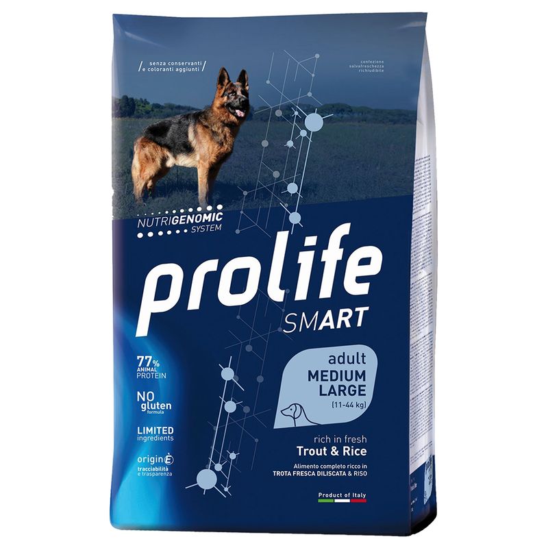 Zooplus Prolife Smart Adult Medium / Large Breed Trota & Riso
