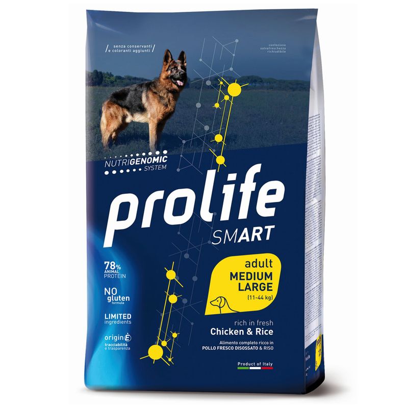 Zooplus Prolife Smart Adult Medium/ Large Breed Pollo & Riso