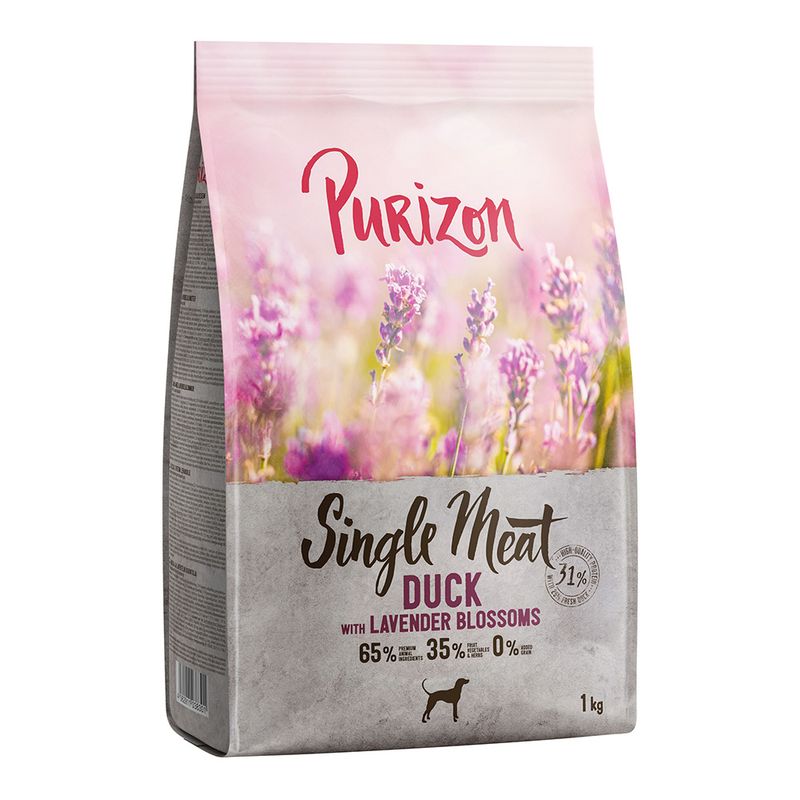 Zooplus Purizon Single Meat Adult Anatra con mela e fiori di lavanda per cane Novità