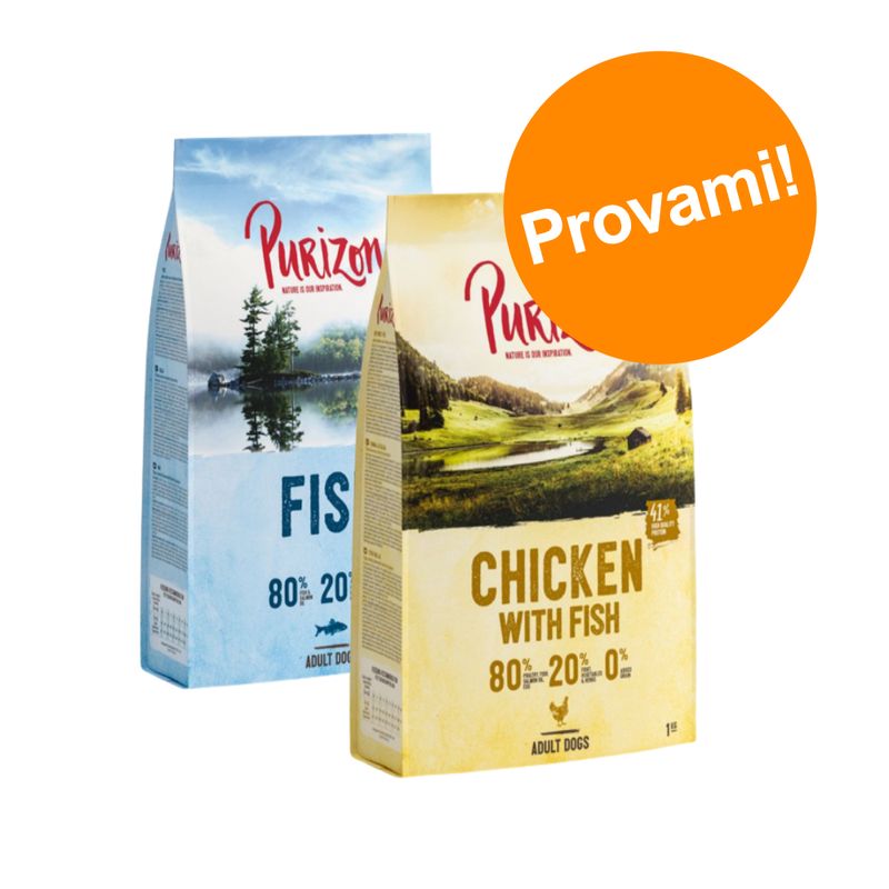 Zooplus Set prova 2 x 1 kg Purizon Crocchette per cani