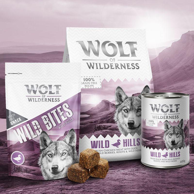 Zooplus Confezione prova Wolf of Wilderness Crocchette umido e snack per cane Qualità