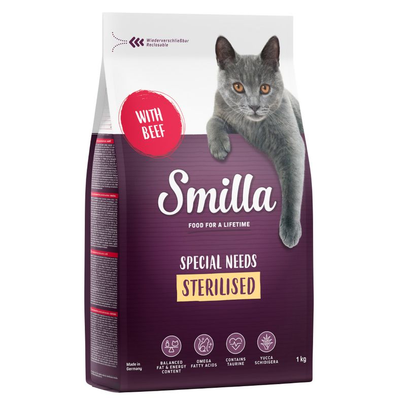 Zooplus Smilla Adult Sterilised con Manzo Crocchette per gatti