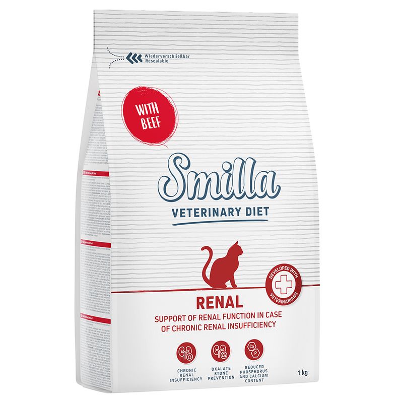 Zooplus Smilla Veterinary Diet Renal Manzo Crocchette gatto