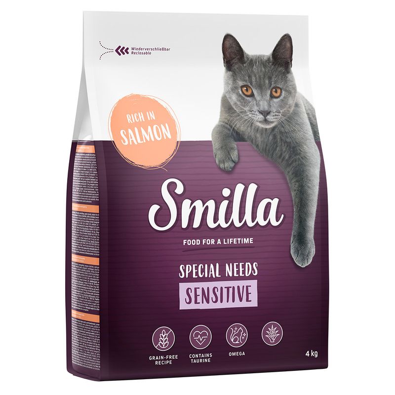 Zooplus Smilla Adult Sensitive Senza cereali Salmone Crocchette per gatti In Vendita