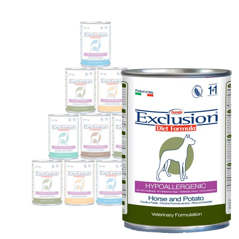Zooplus Exclusion Diet Hypoallergenic Pacco misto 12 x 400 g Vendita Calda