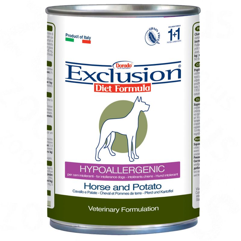 Zooplus Exclusion Diet Hypoallergenic Pacco misto 12 x 400 g Vendita Calda