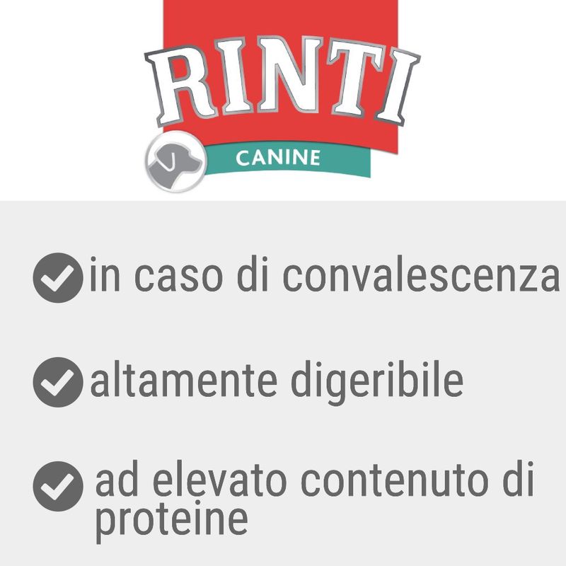 Zooplus RINTI Canine Recovery con Manzo Alimento umido per cani Novità