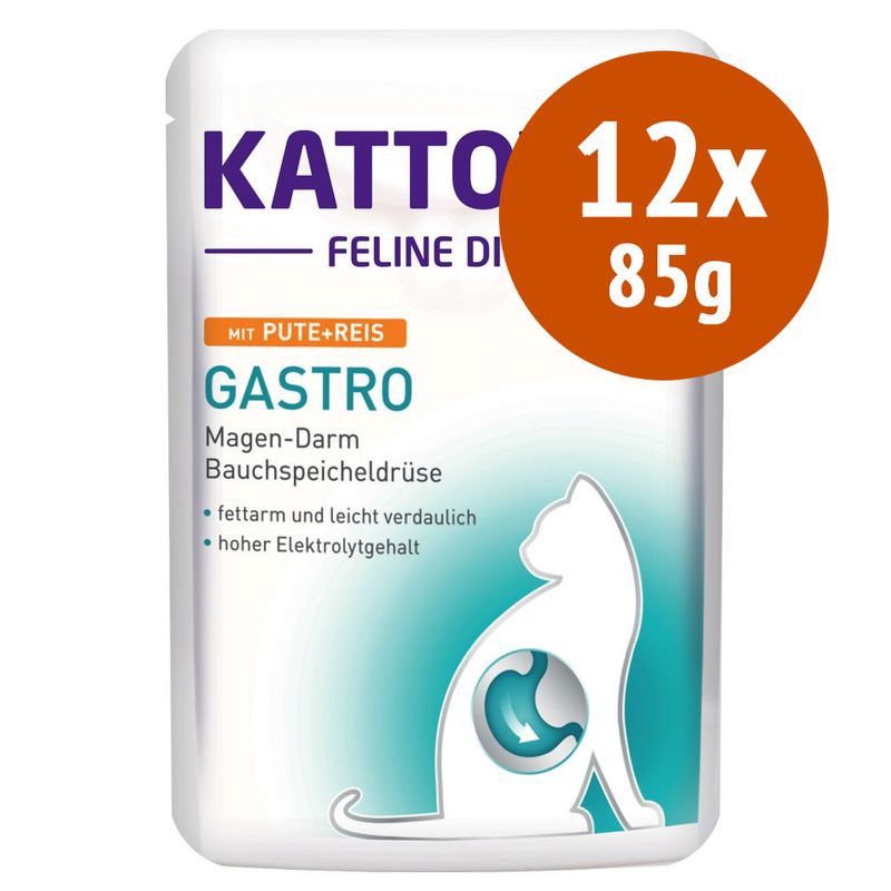 Zooplus Kattovit Gastro Buste 12 x 85 g Alimento umido per gatti