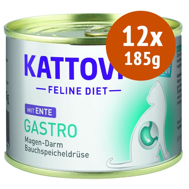 Zooplus Kattovit Gastro 12 x 185 g Alimento umido per gatti