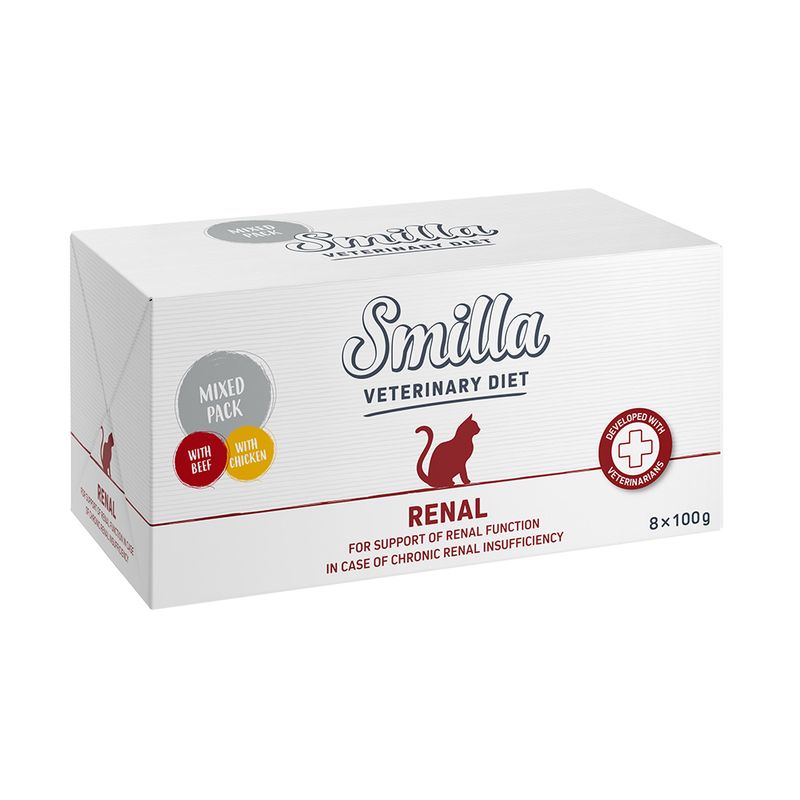 Zooplus Smilla Veterinary Diet Pacco misto 8 x 100 g umido gatto Presa