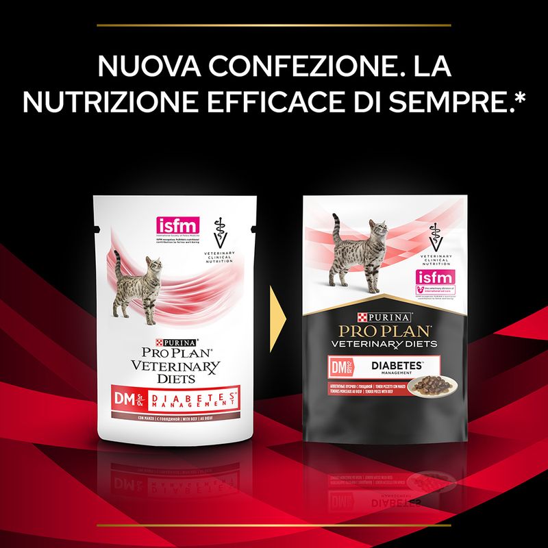Zooplus Purina Pro Plan Veterinary Diets Feline DM ST/OX Diabetes Management Manzo Vendita Calda