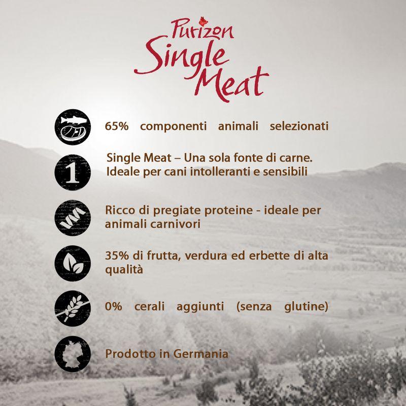 Zooplus Purizon Single Meat Adult Pollo con Zucca e Fiori di camomilla per cani Black Friday