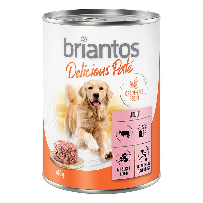 Zooplus Briantos Delicious Paté 24 x 400 g Umido per cane Solo un giorno rimasto