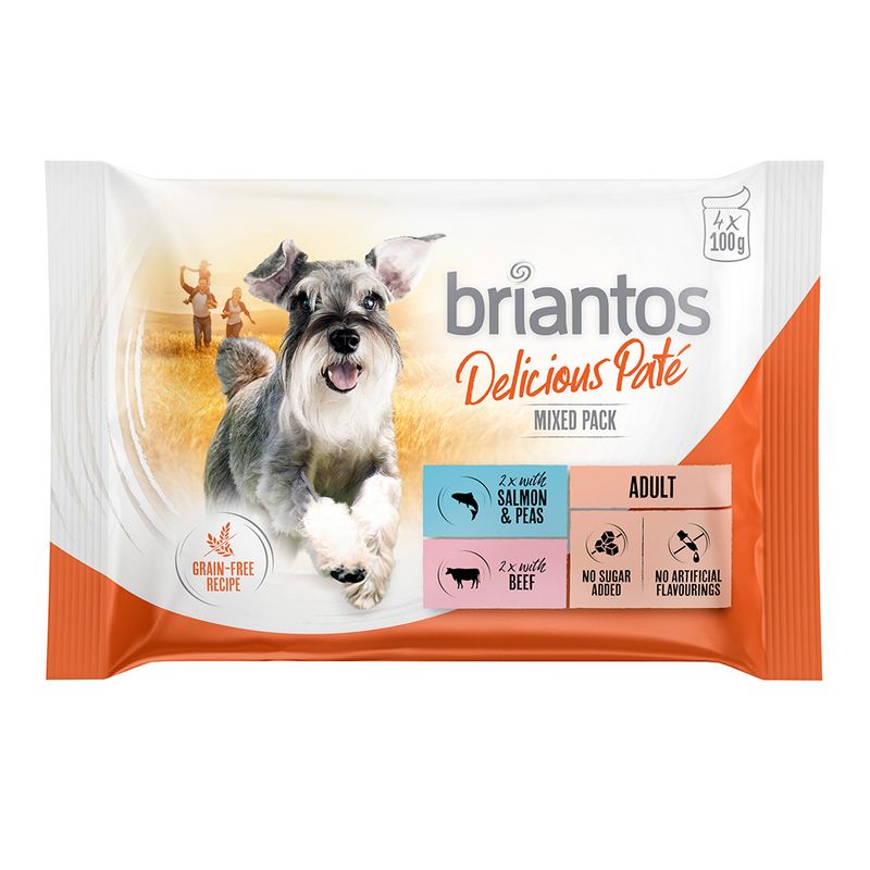 Zooplus Briantos in buste 4 x 100 g Pacco misto Umido per cane Super sconto