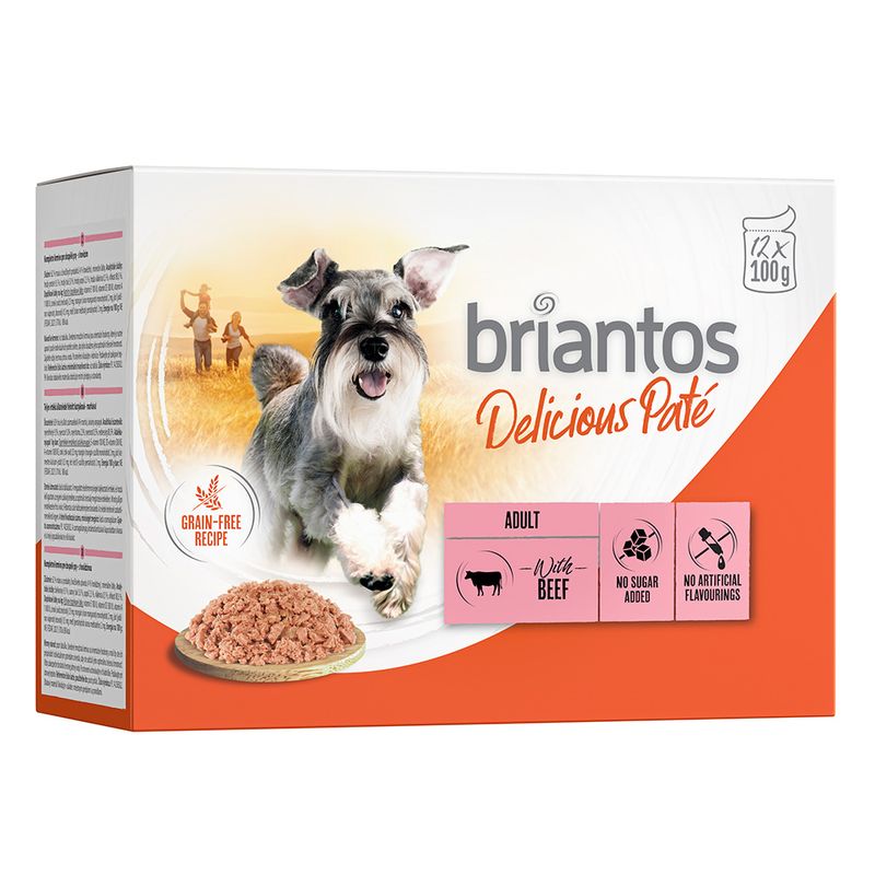 Zooplus Briantos Delicious Paté 12 x 100 g Umido per cane Enormi sconti