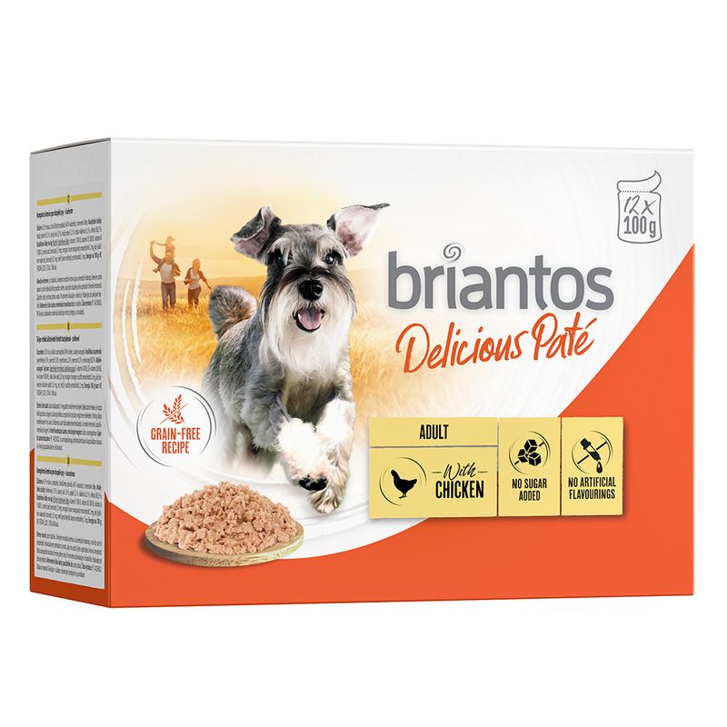Zooplus Briantos Delicious Paté 12 x 100 g Umido per cane Enormi sconti