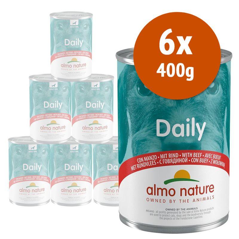 Zooplus Almo Nature Daily Dog 6 x 400 g Alimento umido per cane
