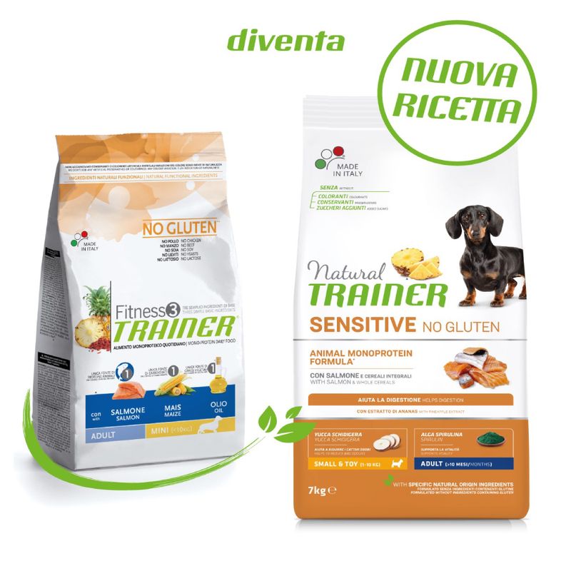Zooplus Natural Trainer Sensitive No Gluten Adult Small Monoproteico con Salmone Novità
