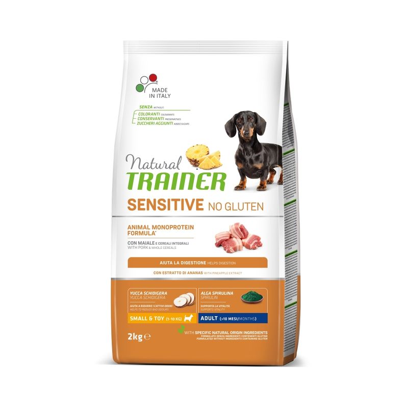 Zooplus Natural Trainer Sensitive No Gluten Adult Small Monoproteico con Maiale Outlet
