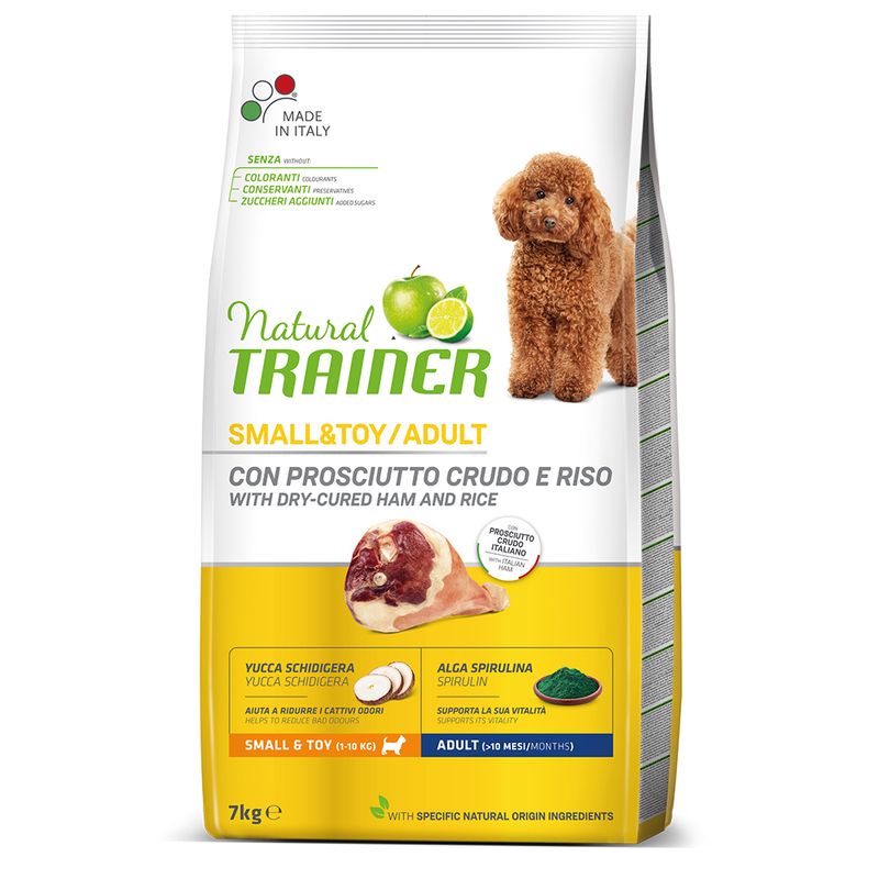 Zooplus Natural Trainer Adult Small & Toy Prosciutto Crudo & Riso In Vendita