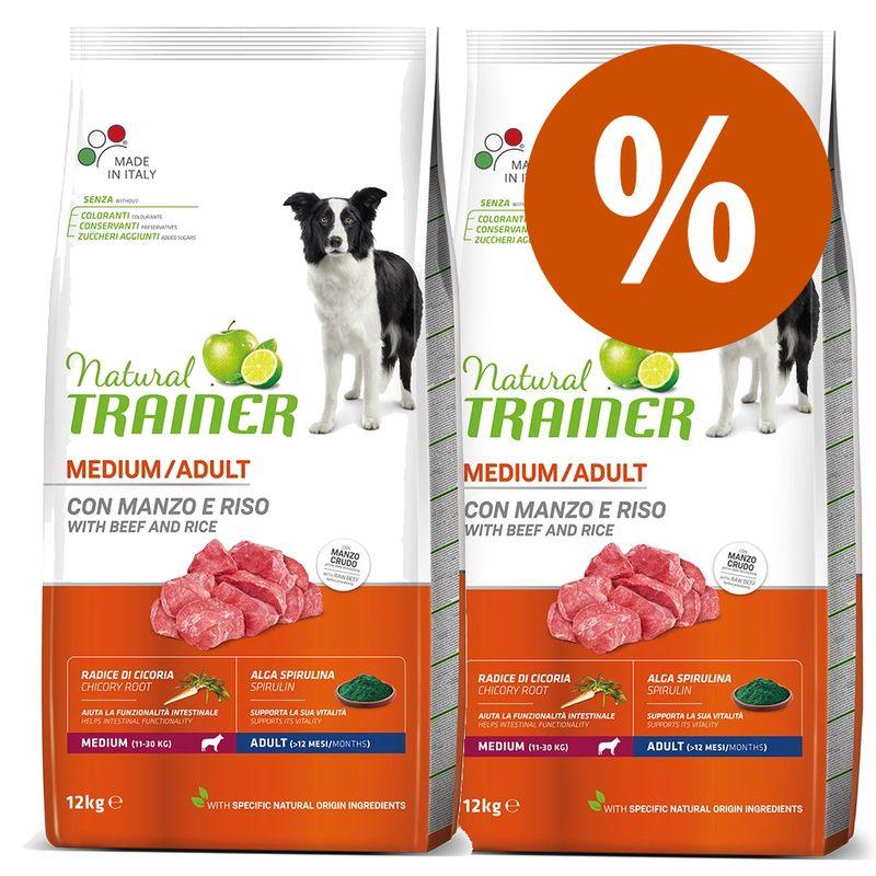 Zooplus Multipack risparmio 2 x 12 kg Natural Trainer Medium & Maxi