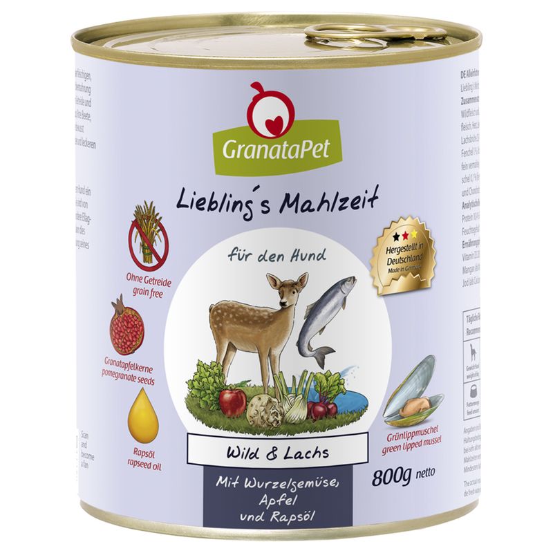 Zooplus GranataPet 6 x 800 g Alimento umido per cane Vendita Calda