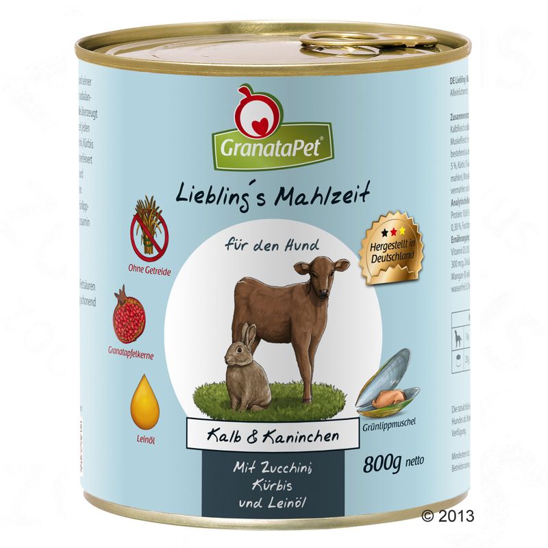 Zooplus GranataPet 24 x 800 g Alimento umido per cane Saldi Di Fabbrica