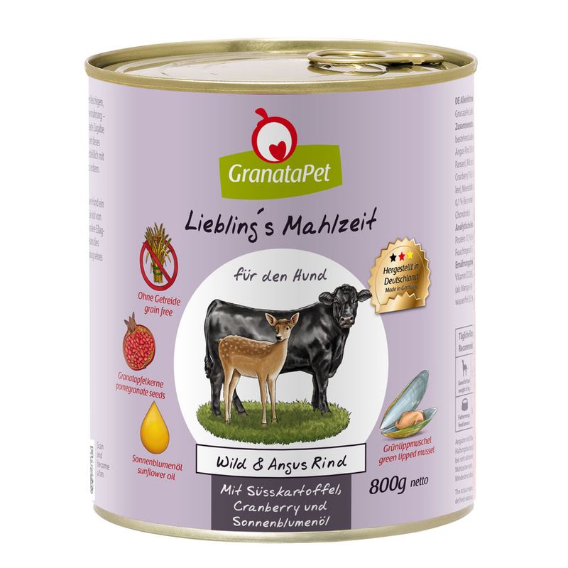 Zooplus GranataPet Pacco misto 6 x 800 g Alimento umido per cane Vendite Flash