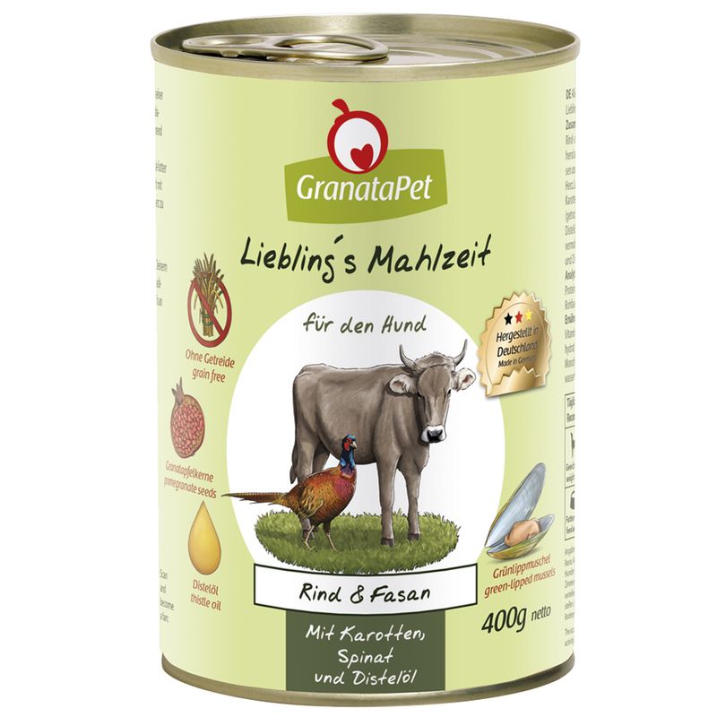 Zooplus GranataPet Pacco misto 6 x 400 g Alimento umido per cani Moda