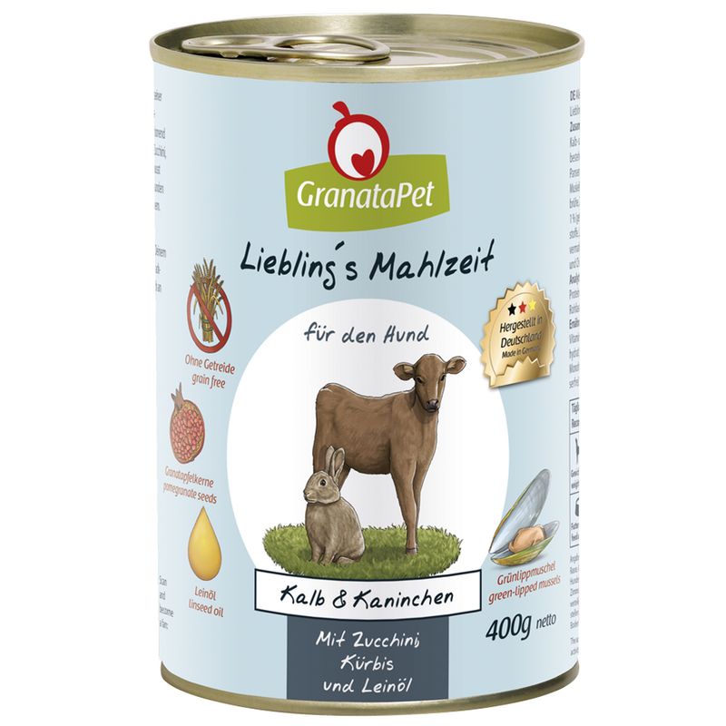 Zooplus GranataPet Pacco misto 6 x 400 g Alimento umido per cani Moda